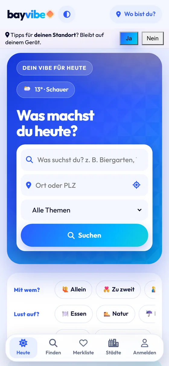 bayvibe.de auf dem Handy